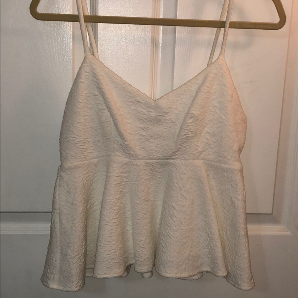 White crop top
